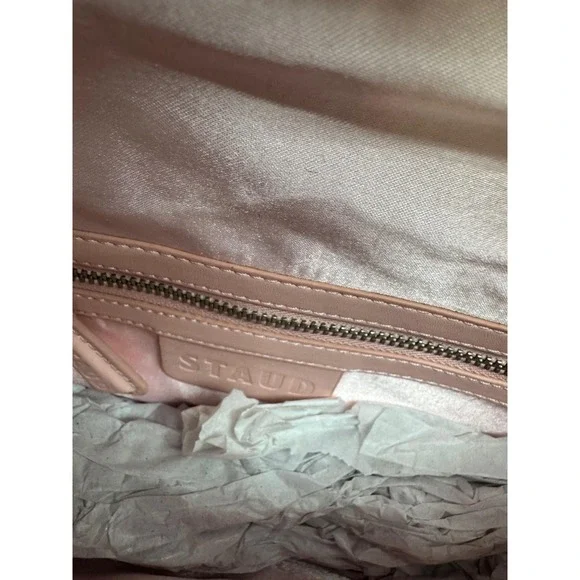 NWd Staud Women's Tommy Cherry Blossom Toile Ivory Beaded Flap Shoulder Bag - Picture 11 of 16